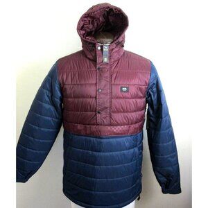 Vans Men's Hutton Anorak Puffer Pullover Jacket Dress Blues Port Royale NWT